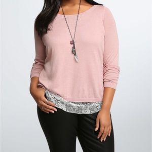 Torrid Layered Lace sweater
